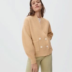 Everlane Felted Merino Double Breasted Cardigan
